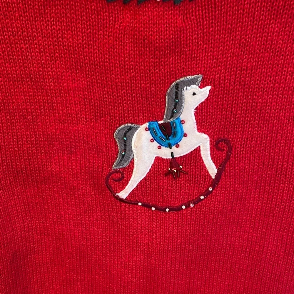 Vintage Studio Festive Red Sweater Vest
